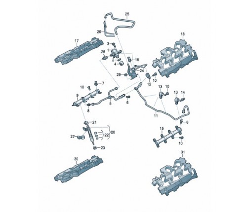 Przewod paliwowy (nr katalogowy: 06M133986AC)