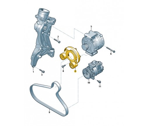 Napinacz (nr katalogowy: 06N903133A)