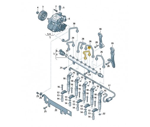 Rura ciśnieniowa (nr katalogowy: 076130302)