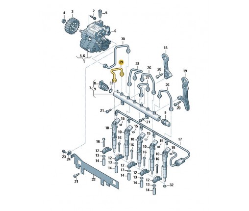 Rura ciśnieniowa (nr katalogowy: 076130305)