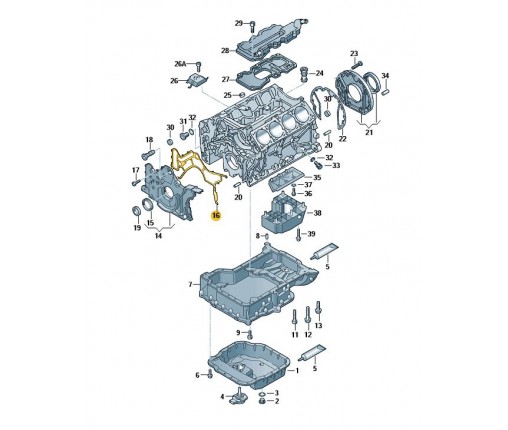 uszczelka (nr katalogowy: 077103161G)