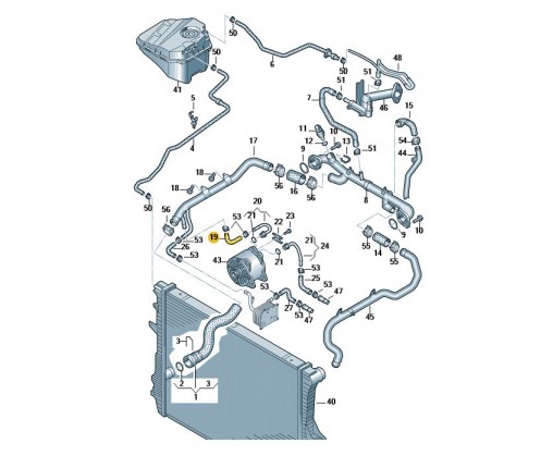 Wąż cieczy chłodzącej (nr katalogowy: 079121063T)