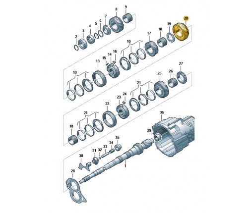kolo zębate załączane (nr katalogowy: 0A2311362G)