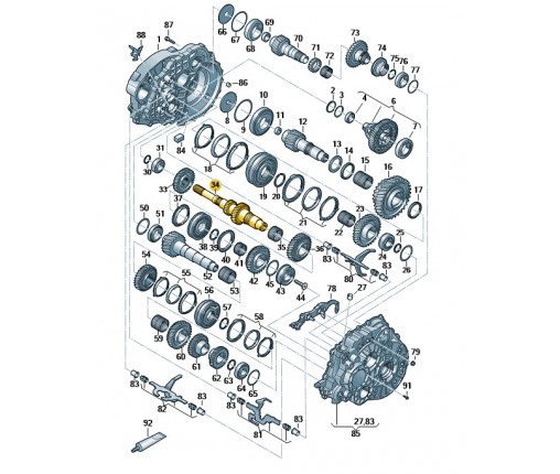 Wałek napędowy (nr katalogowy: 0A5311103AN)