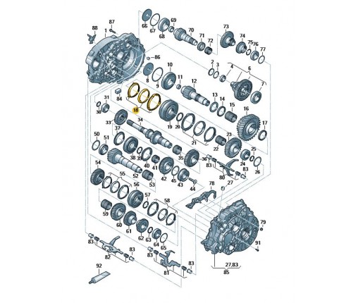 1 zestaw pierścieni synchroniz (nr katalogowy: 0A5311197A)