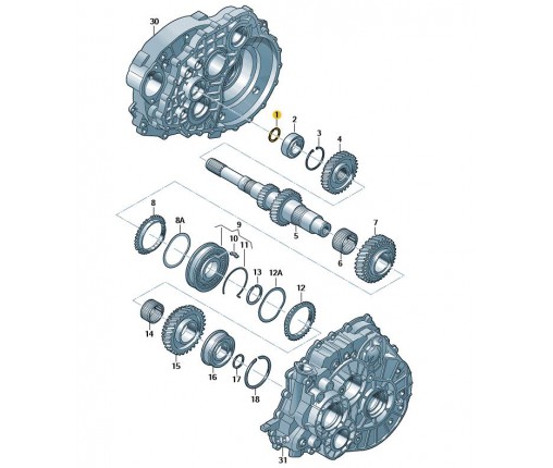 Łożysko stożkowe (nr katalogowy: 0A5311220D)