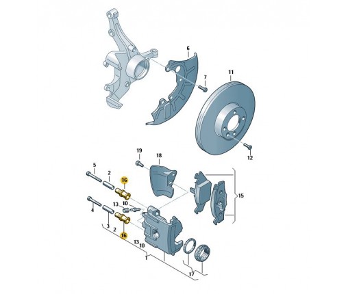 Komplet tulejek prowadzacych (nr katalogowy: 171698447B)