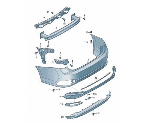 Element prowadzący (nr katalogowy: 17A807453A)