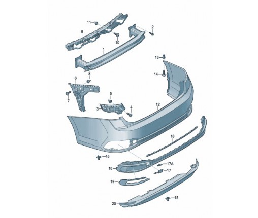 Element prowadzący (nr katalogowy: 17A807454A)