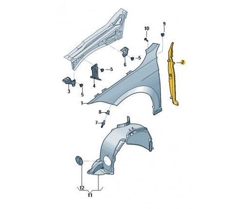 Element zamykajacy (nr katalogowy: 17A821112B)