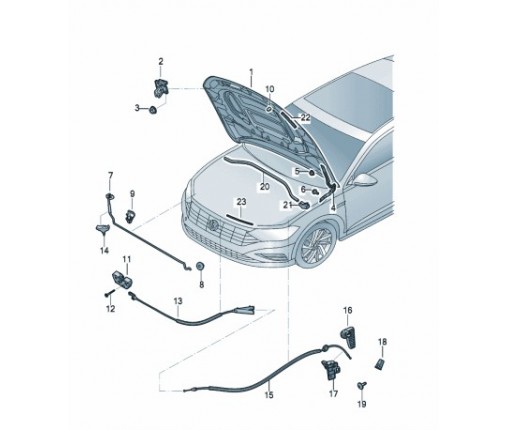 cięgno zamka pokrywy (nr katalogowy: 17A823535)