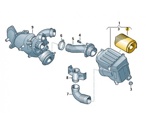 Wkład filtra powietrza (nr katalogowy: 1F0129620)