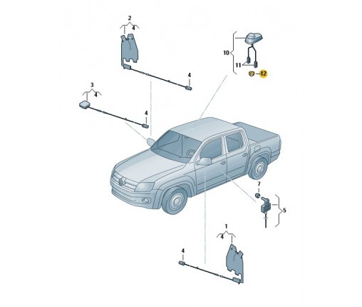 Nakrętka sześciokątna (nr katalogowy: 1J0035437)