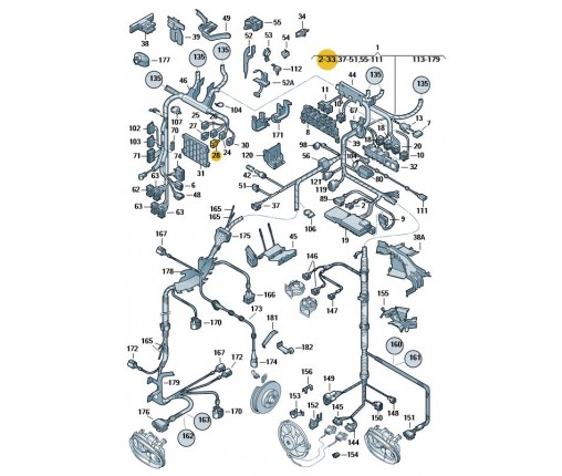 Wtyczka płaska z mechanizmem blokującym (nr katalogowy: 1J0937743B)