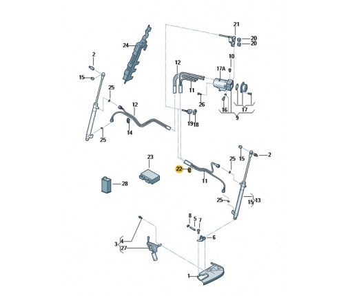 opaska przewodu (nr katalogowy: 1J0957818C)