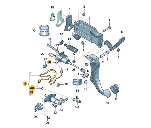 Przewód hydrauliczny (nr katalogowy: 1J1721465BD)