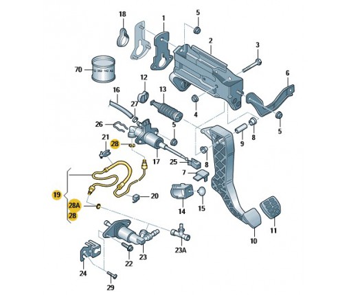 Przewód hydrauliczny (nr katalogowy: 1J1721465BF)