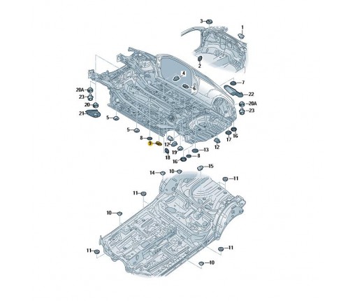 Zaslepka (nr katalogowy: 1K0899187)