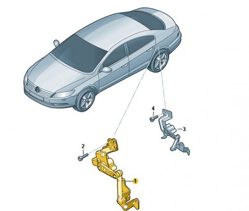 Czujnik poziomu z połączeniem (nr katalogowy: 1K0941273N)