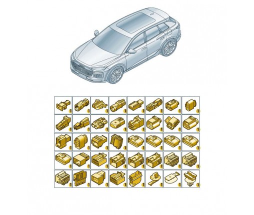 Oprawka wtyczki ze stykami płaskimi i za (nr katalogowy: 1K8972928)