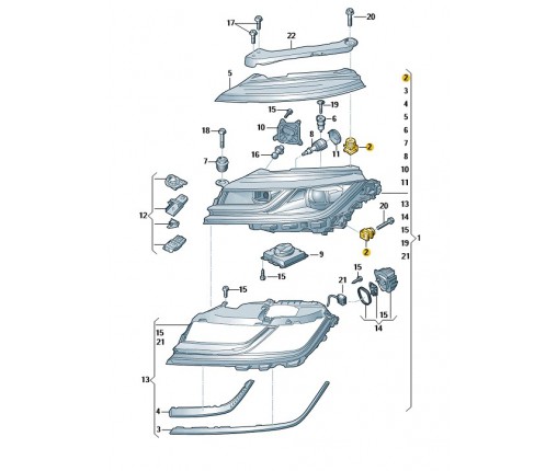Wkładka regulacyjna (nr katalogowy: 1T0941111)