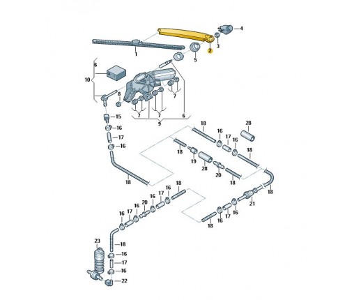 opływowe ramię wycieraczki (nr katalogowy: 1T0955707C)