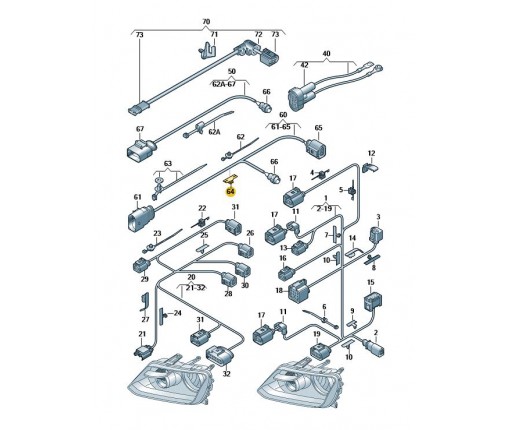 uchwyt przewodu (nr katalogowy: 1T0971930D)