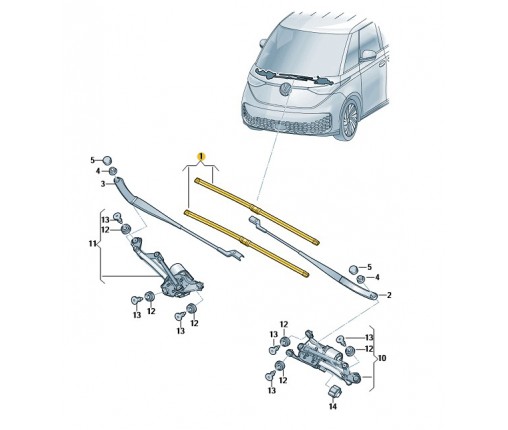Zestaw piór do wyc. 'aero' (nr katalogowy: 1T3998002A)