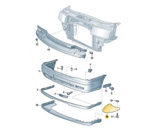 Kierownica powietrza (nr katalogowy: 1U0805826A)