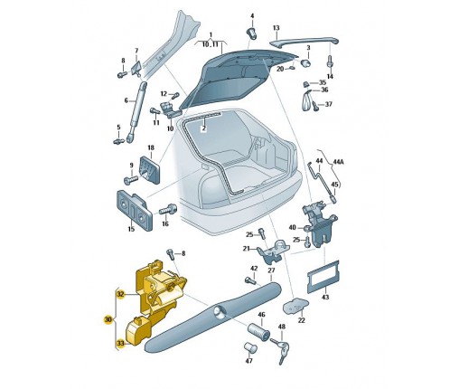 Klamka zewnętrzna (nr katalogowy: 1U0827565A)