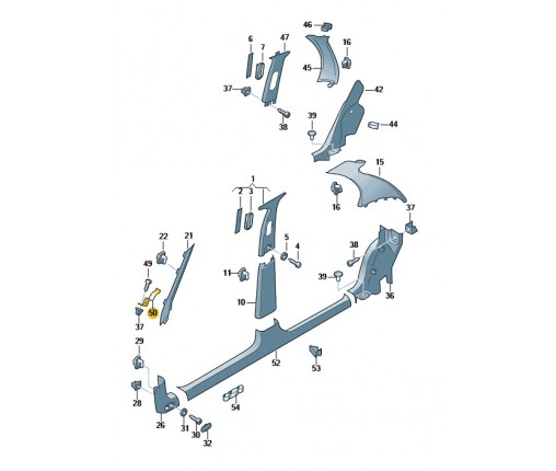 Uchwytdo karty parkingowej (nr katalogowy: 1U0867159A)