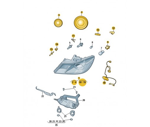 Reflektor halogenowy (nr katalogowy: 1Z1941018S)