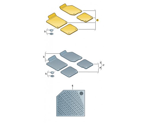 DYW. TEKST. PREMIUM T-ROC, 4SZT (nr katalogowy: 2GA061270WGK)