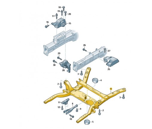 Podpora zespołu napędowego (nr katalogowy: 2N0199316J)