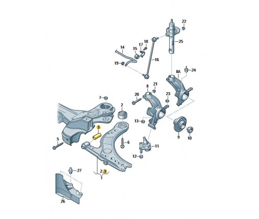 Element gumowo-metalowy (nr katalogowy: 357407182)
