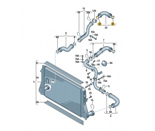 Pierścień uszczelniający (nr katalogowy: 3C0145117)