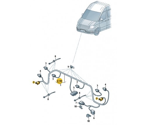 Oprawka wtyczki ze styk.płask. (nr katalogowy: 3D0941165A)