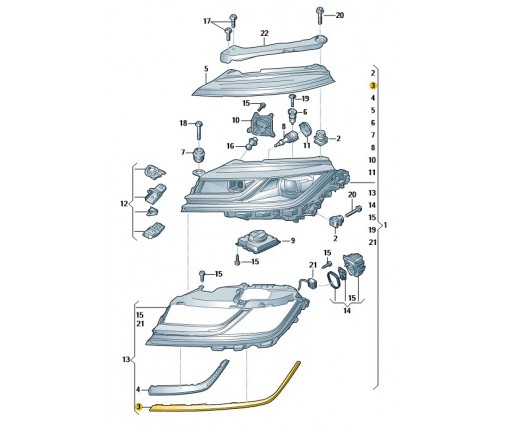 Osłona (nr katalogowy: 3G8941120)