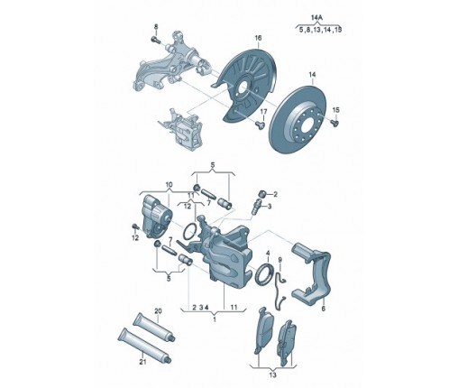 Osłona podłogi (nr katalogowy: 3Q0825505E)