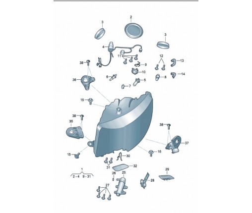 prowadnik (nr katalogowy: 3T0998225)