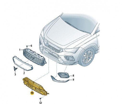 Siatka, czerń błyszcząca (nr katalogowy: 575853668Q041)