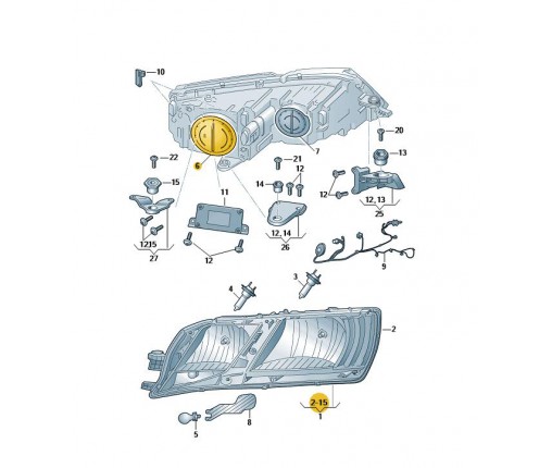 Przesłona (nr katalogowy: 5E0941607A)