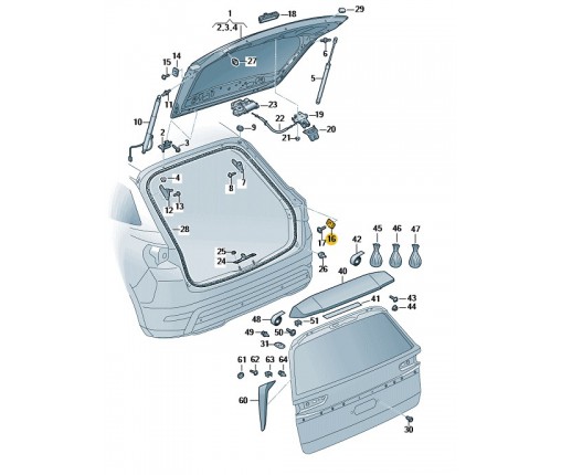 Zaczep klinowy (nr katalogowy: 5E5827240)