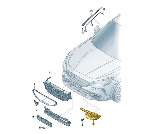 Nakładka brylantowy czarny (nr katalogowy: 5FF853665D041)