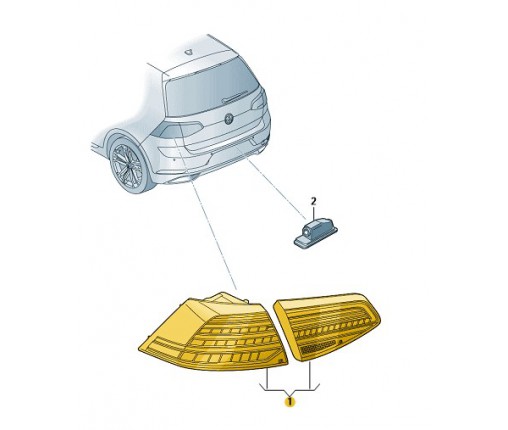 ŚWIATŁA TYLNE LED GOLF 7/GOLF 7 GP (nr katalogowy: 5G1052200D)