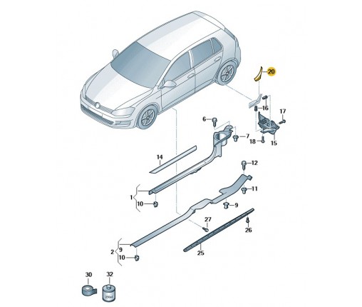 Folia zabezp.przed kamieniami (nr katalogowy: 5G3821714A)