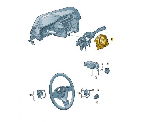 Sterownik elektroniki kolumny kierownicy (nr katalogowy: 5K0953569AS)