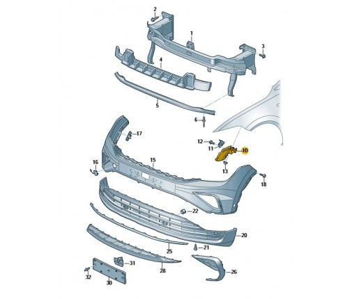 prowadnica (nr katalogowy: 5NA807049B)