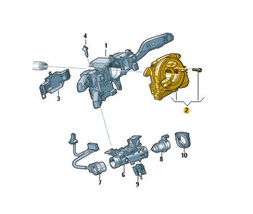Sterownik elektroniki kolumny kierownicy (nr katalogowy: 5Q0953569A)
