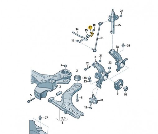 Opaska (nr katalogowy: 6Q0411333B)